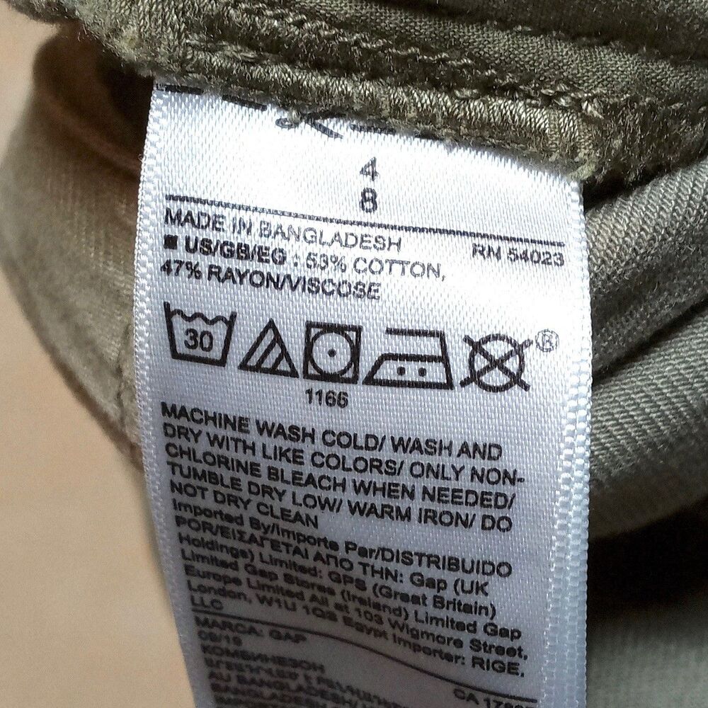 *READ* NWT GAP Jumpsuit Womens Size 4 Long Sleeve Utility Olive Coveralls - Picture 7 of 10